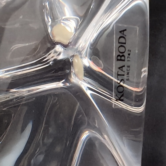 VTG Kosta Boda Tall Crystal Candle Holder, Signed. - Picture 4 of 10